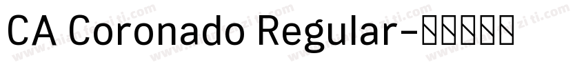 CA Coronado Regular字体转换